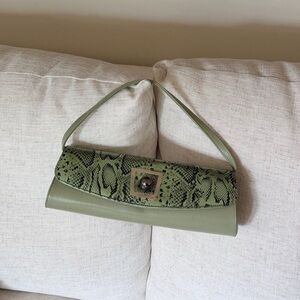 Fioretta‎ Italian Sage green Genuine Leather Shoulder bag